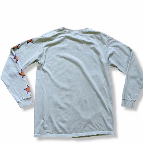 Chemistry‎ Le Soleil Long Sleeve green Cotton Tee women's sz M - Picture 2 of 9